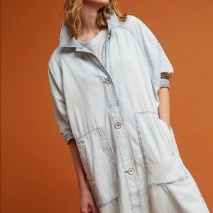 Anthropologie Hei Hei Bleached Trench L NWT